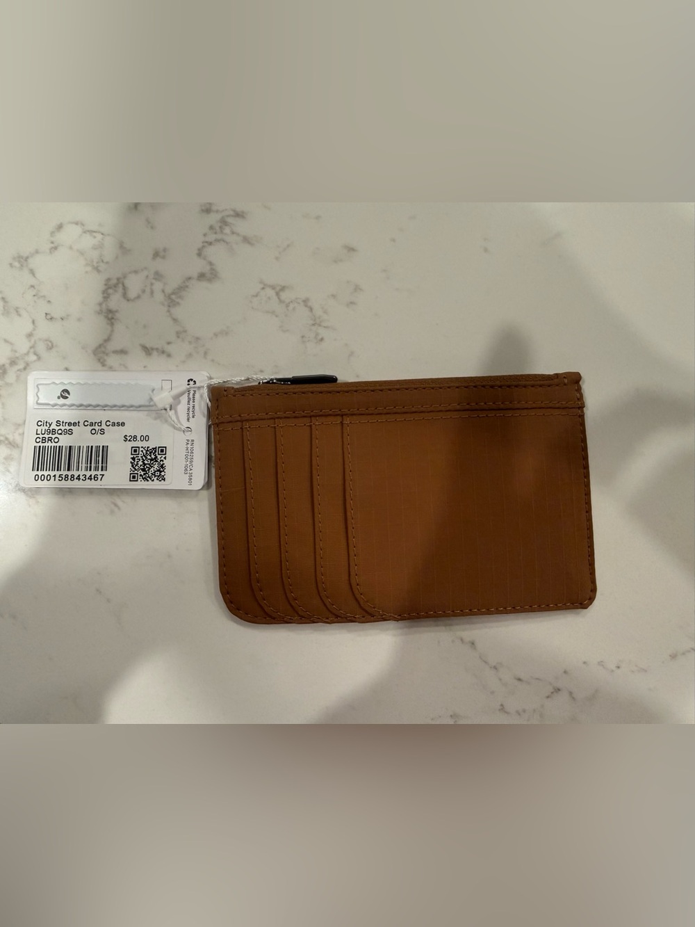 lululemon athletica Brown Zip Card Sleeve